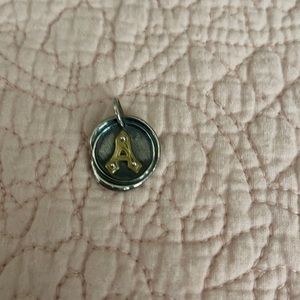 Waxing Poetic letter A charm